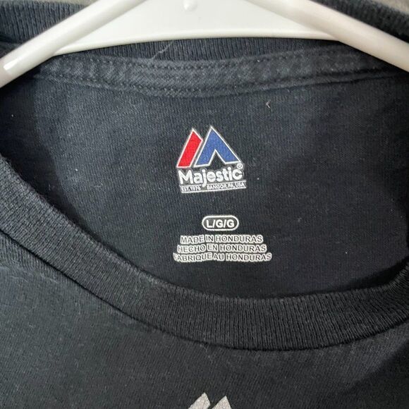 Majestic Orlando Magic Shirt Men L Black NBA Short Sleeeve Tee - Picture 3 of 8